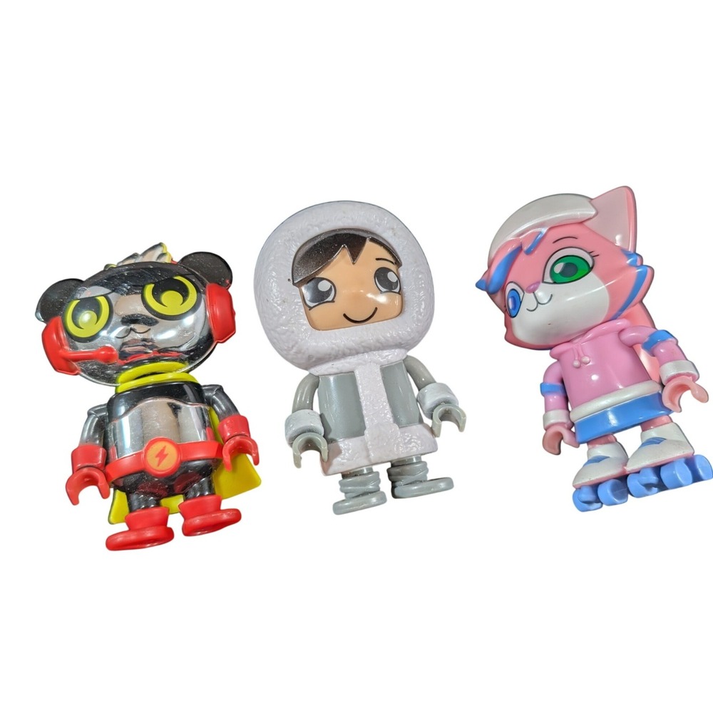 Ryans World Toy Figure Lot Combo Panda Robot Alpha Lexa Roller Skates Ryan Parka
